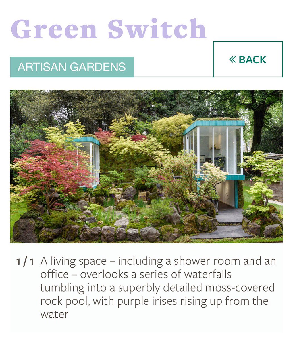 Amuser Cafe Home Auf Twitter イギリス チェルシーフラワーショーでの石原さん Kazuyuki Ishihara の作品 Green Switch 完成しましたね Green Garden Rhs チェルシーフラワーショー 石原和幸 Greenswitch Artisangarden 三木市 三木市カフェ