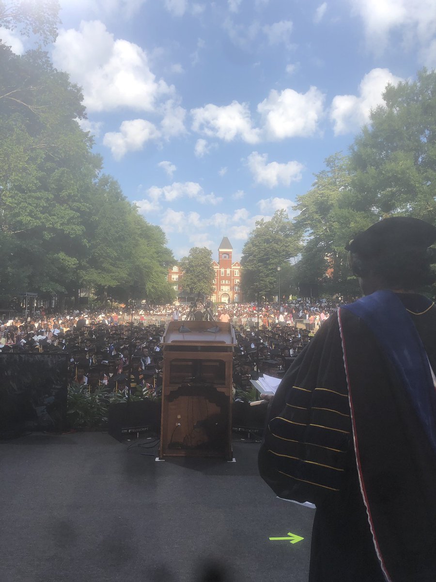 ProfThomas's tweet photo. Great day of #Commencement @Morehouse. Actress Angela Bassett, Professor Ed Gordon and philanthropist Robert Smith accepted honorary degrees. Smith committed to extinguish the student loan debt of all 396 graduates. #BeTheDifference https://t.co/aMdjUyvwVz