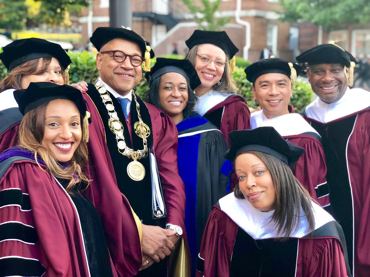 ProfThomas's tweet photo. Great day of #Commencement @Morehouse. Actress Angela Bassett, Professor Ed Gordon and philanthropist Robert Smith accepted honorary degrees. Smith committed to extinguish the student loan debt of all 396 graduates. #BeTheDifference https://t.co/aMdjUyvwVz