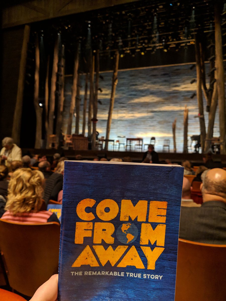Loved my trip to the rock at <a href="/MarcusCenter/">Marcus Performing Arts Center</a> tonight. Come From Away is powerful, funny, and heart-warming without being schmaltzy. Highly recommend getting tickets for this one!