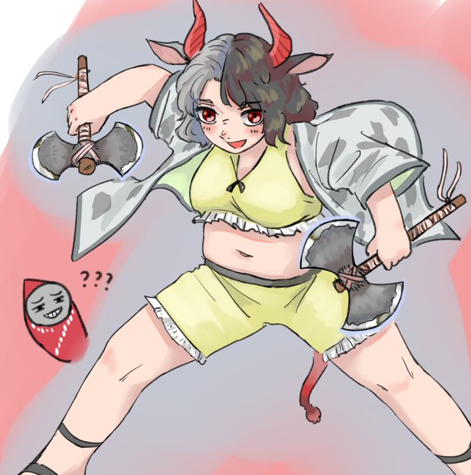 黒いサイクロン‐牛崎潤美 #東方 #牛崎潤美 #東方鬼形獣 https://t.co/AxEWz6FGZr 