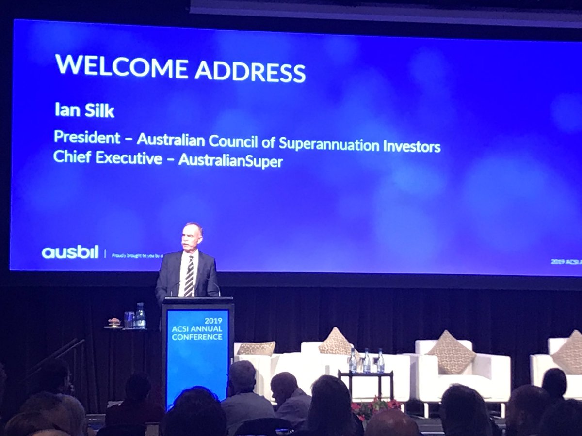 ACSI (@acsi_esg) on Twitter photo ACSI President Ian Silk says it’s time to set the record straight about #ESG and its importance to Australia’s retirement system #ACSIConf <a href="/AustralianSuper/">AustralianSuper</a> ACSI President Ian Silk says it’s time to set the record straight about #ESG and its importance to Australia’s retirement system #ACSIConf <a href="/AustralianSuper/">AustralianSuper</a>