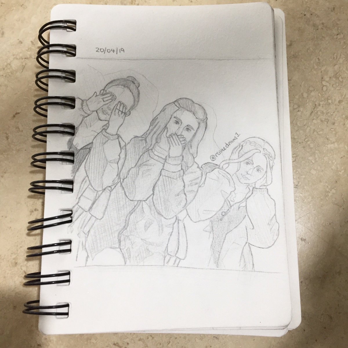 renaedraws1's tweet photo. see no evil, say no evil, hear no evil 💞@itsdanielleruss @BryantmKaylee @JennyLBoyd22 https://t.co/mOgFkFSgcc