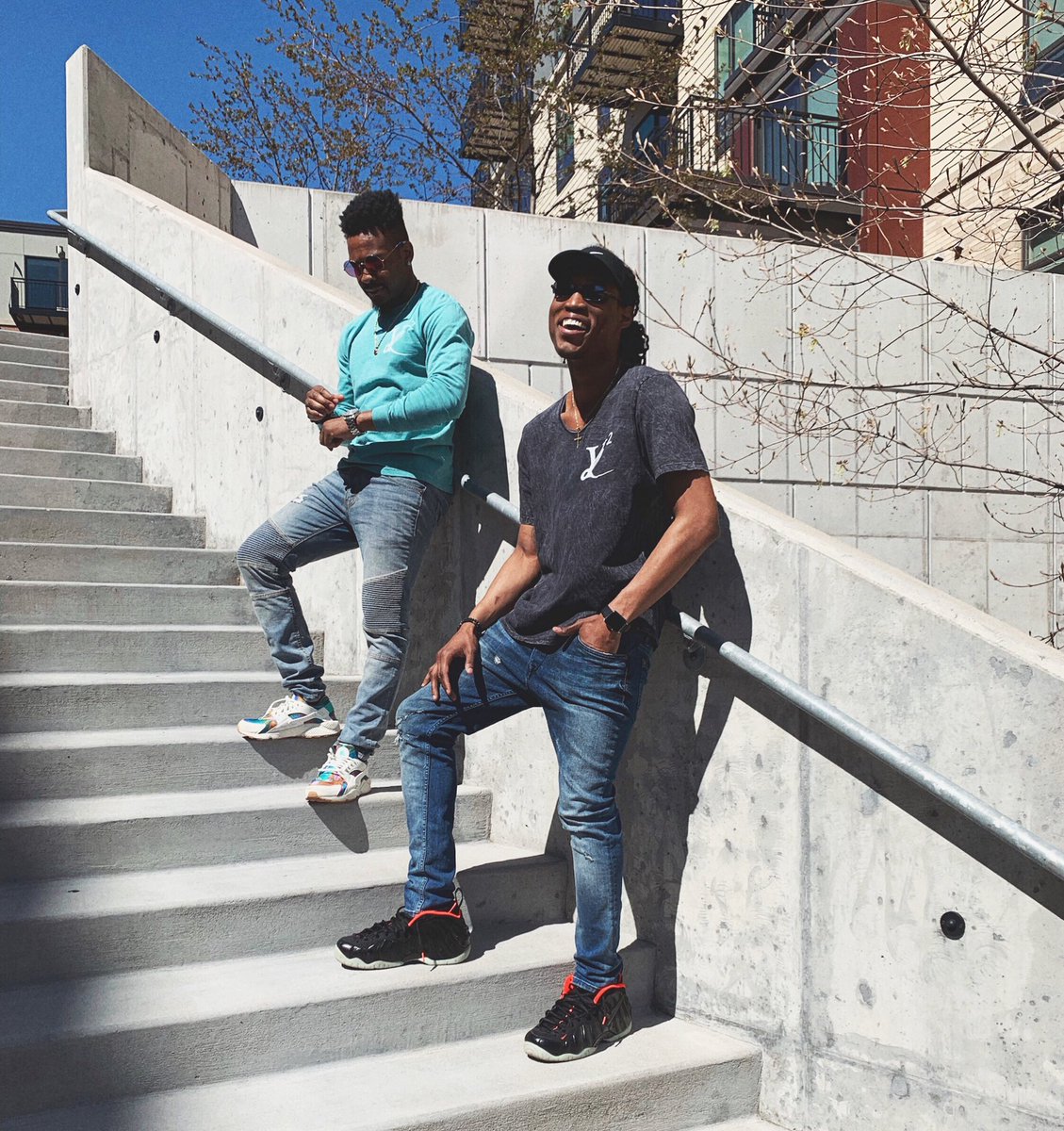YL2Clothing's tweet photo. Stylin’ | @Designedbykeem_ + @HomiezOverHoes sporting new pieces from our #SpringCapsule 2.0 🛍 https://t.co/9VmVj2Fe90