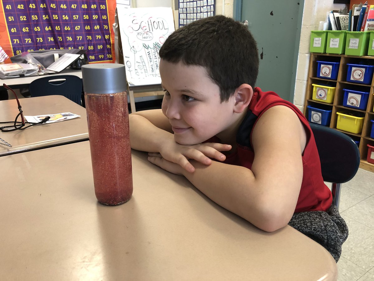 kfelicello_15's tweet photo. So amazing to see my student taking a MetaMoment and using the glitter jar as one of his strategies from his toolkit! https://t.co/zQWwezsEBT