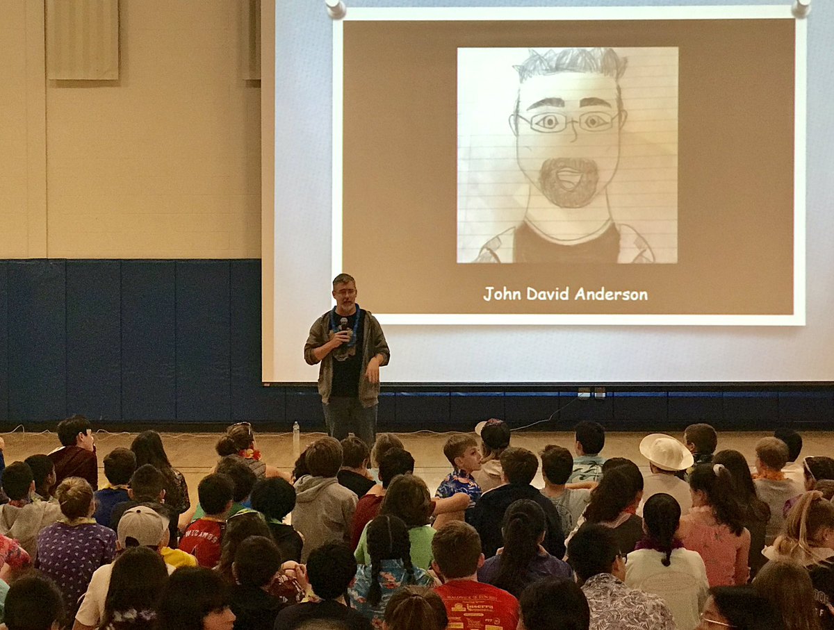 GlenRockBooks's tweet photo. Imagination, Inspiration, Practice, Perseverance - the four key elements for any creator. Thanks @anderson_author for inspiring students @GWRPS! @WaldenPondPress #FindingOrion https://t.co/w3ypGooOf6