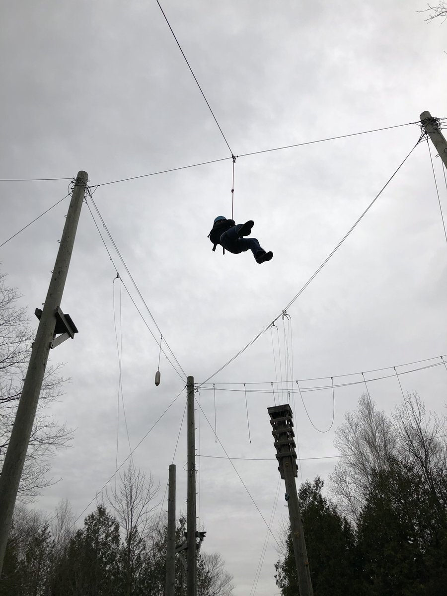 High ropes challenge!! <a href="/RHL_Inspire/">Robert H Lagerquist</a> <a href="/peel_fc/">PDSB Field Centres</a>