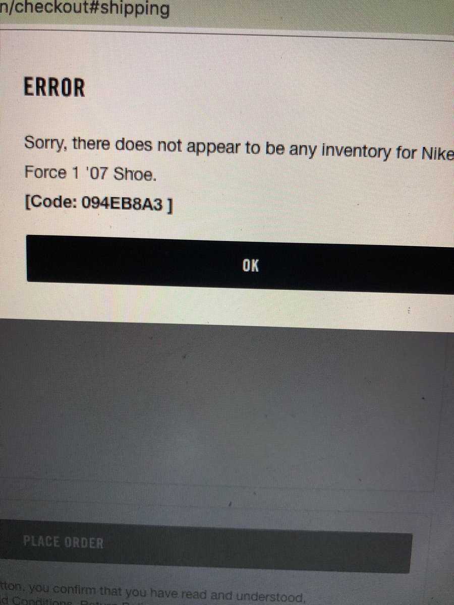 nike checkout not working