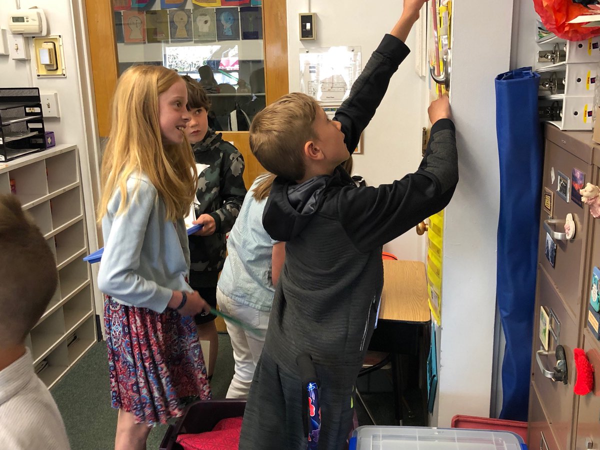 CollisterBSD's tweet photo. Third graders on the hunt for the right measurements. Mr. Hansen and Mrs. Allen’s students in action! #bsdpride #soarmore https://t.co/giLsiRkOmK