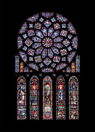 “It isn't just the deeply learned art that finds God the object of devotion and imaginative wonder. Look at this rose window from Chartres Cathedral, with its play of light & color, its network of visual patterns and theological symbolism. That is folk art at its most ambitious.”