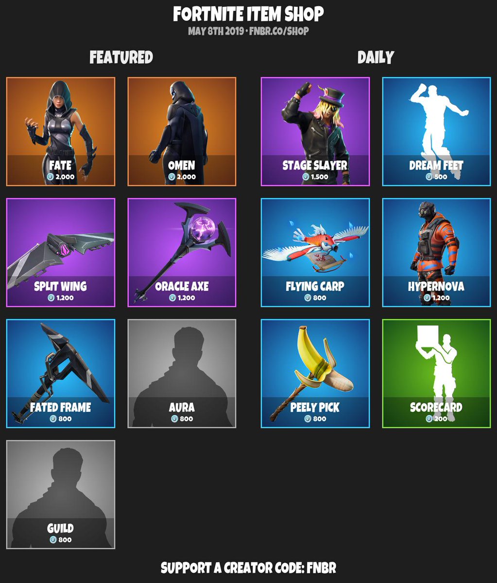 Fnbr Co On Twitter Fortnite Item Shop For May 8th 2019 Https T Co Nxpckxmqqb Use Creator Code Fnbr If You D Like To Support Us Fortnite Item Shop May 8th 2019 Fortnite Item Shop May 8th 2019 Fnbr Co On Twitter Fortnite Item Shop For May 8th 2019 Https T Co Nxpckxmqqb Use Creator Code Fnbr If You D Like To Support Us