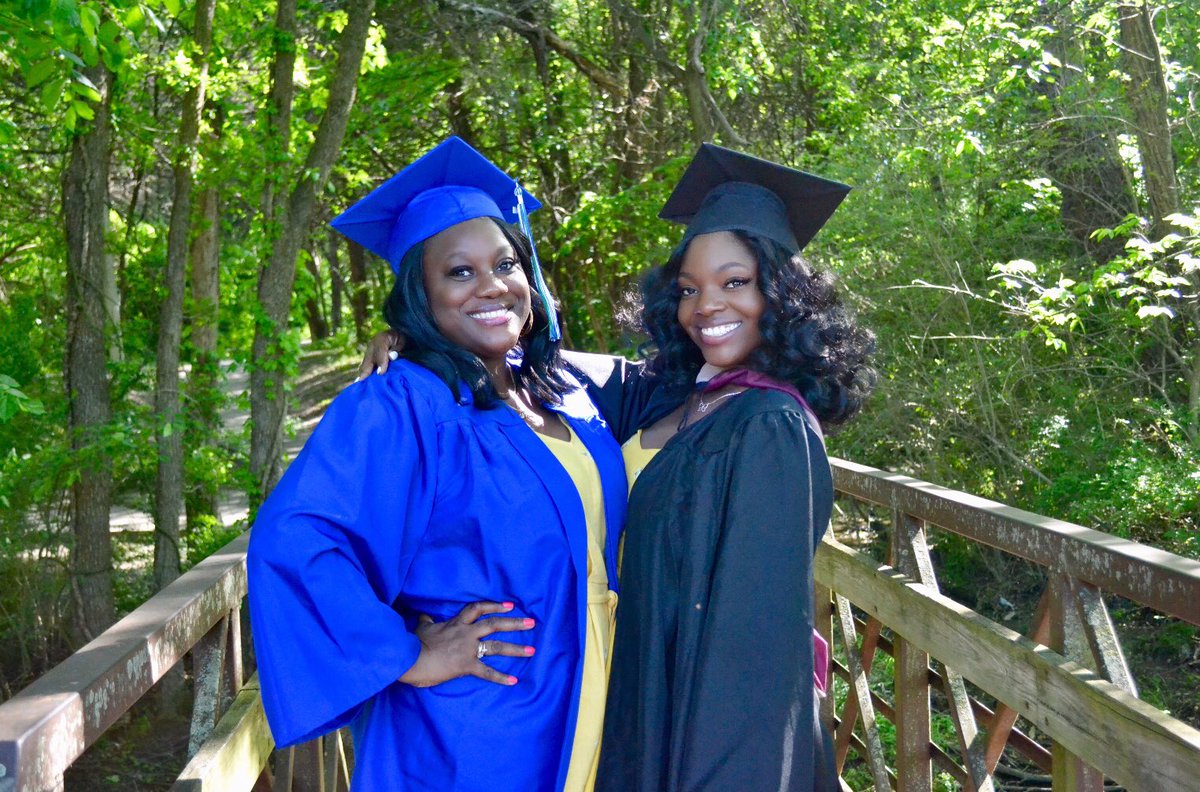 JMegafusion's tweet photo. We fix each other’s crowns! 👑 
Mother and Daughter Graduation #ClassOf2019 https://t.co/XKs7NZaoGI