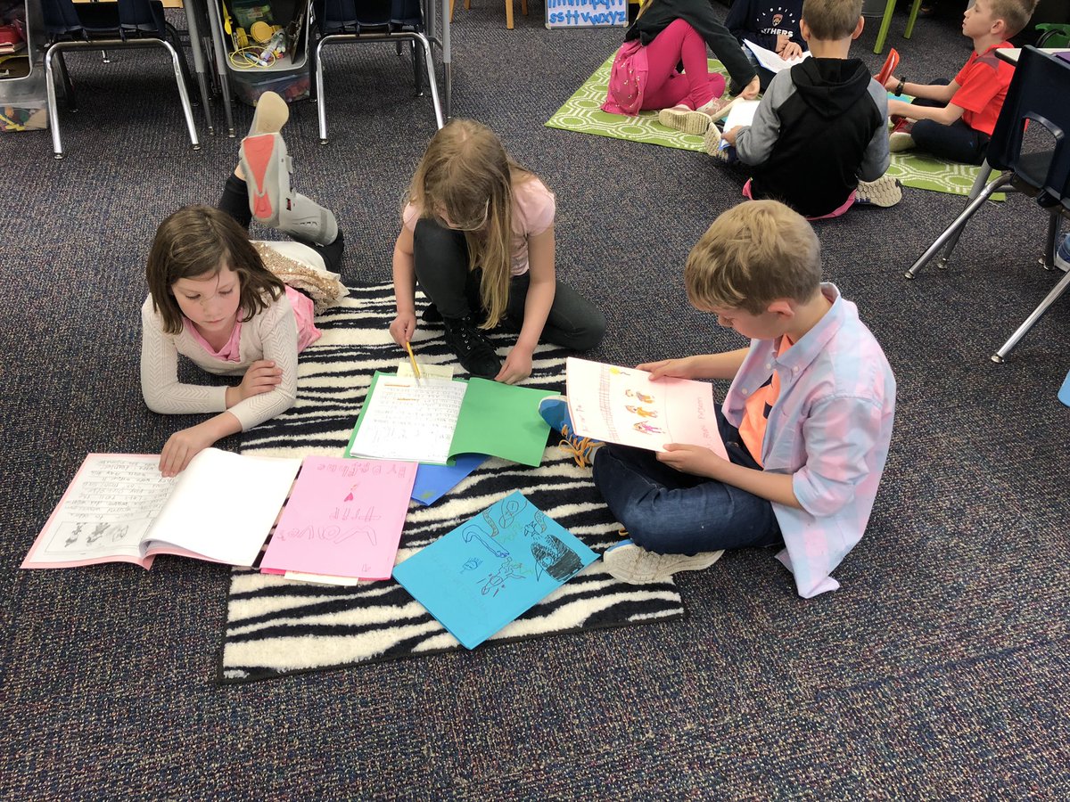 Enjoying reading our realistic fiction stories with problems that get solved!  Hiking, biking, birthdays, and more!❤️✏️<a href="/AESPanthers/">Aboite Elementary</a> <a href="/JenniferCourt77/">Jennifer Court</a>