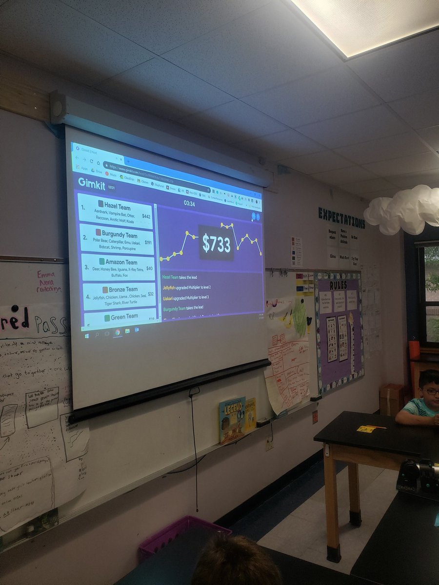 KlingsickRoos's tweet photo. We tried out @gimkit today and had an absolute blast!! Such a fun and exhilarating tool for gamification! @QueenLaTeachaMZ #ZunsickSTEAM #KyleESRocks https://t.co/ZDCTHV44a4