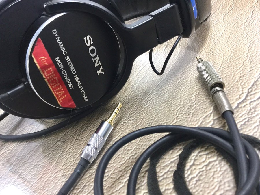 SONY MDR-CD900ST イヤホンジャック変換プラグ付き オーディオ機器 