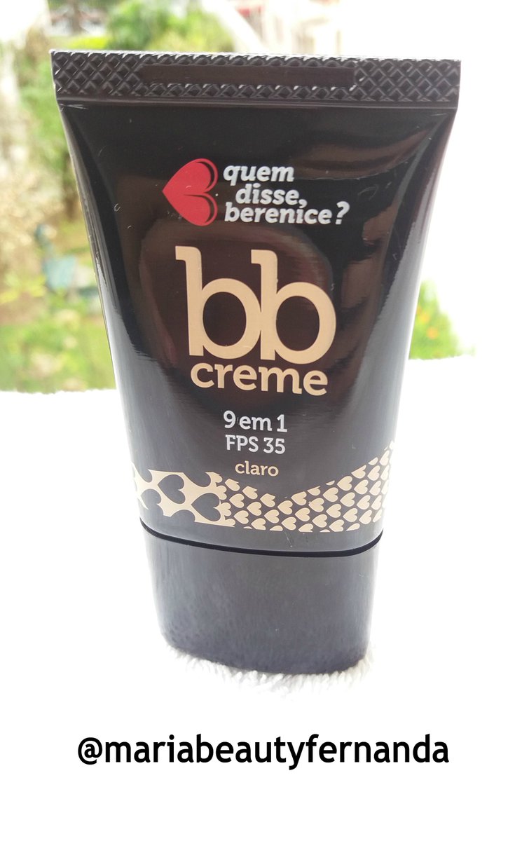 mariabeautyfer's tweet photo. Na foto, BB CREME 9 EM 1 FPS 35 COR: CLARA QUEM DISSE, BERENICE? Confiram o post Novos produtos! Bons e acessíveis! no link a seguir: https://t.co/fD3ePfGXA7 Instagram: https://t.co/9YfSvJLQHE #bbcreme #quemdisseberenice #maquiagem #make https://t.co/T5fQM44XkW
