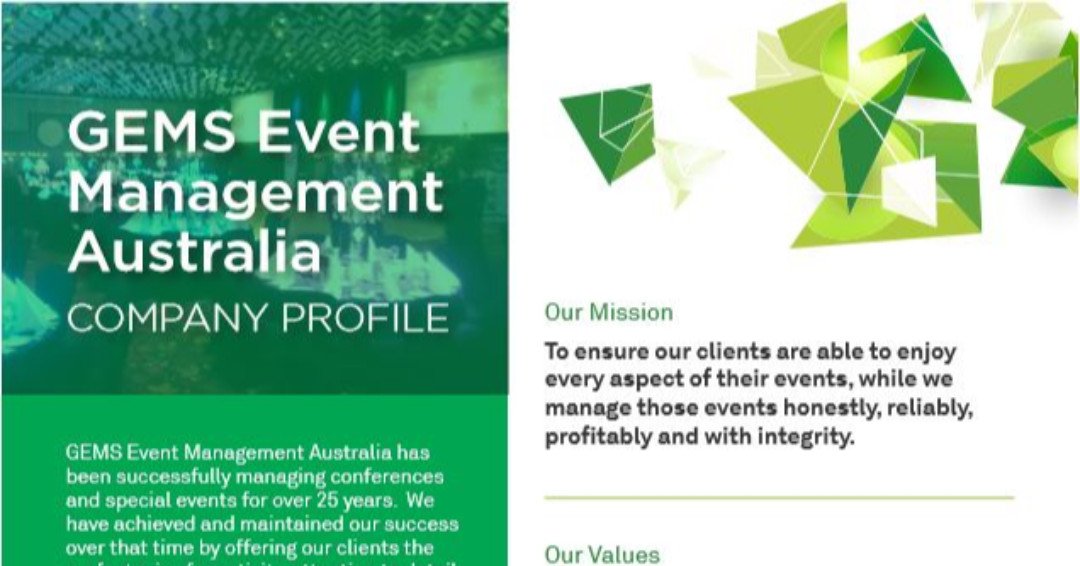 Take a look at GEMS new Company Profile. If you're hosting an event, we would love the opportunity to prepare a tailored proposal for you. Now is the time to prepare for your 2020 events and beyond. …eventsdotcomdotau.files.wordpress.com/2019/05/gems-c…