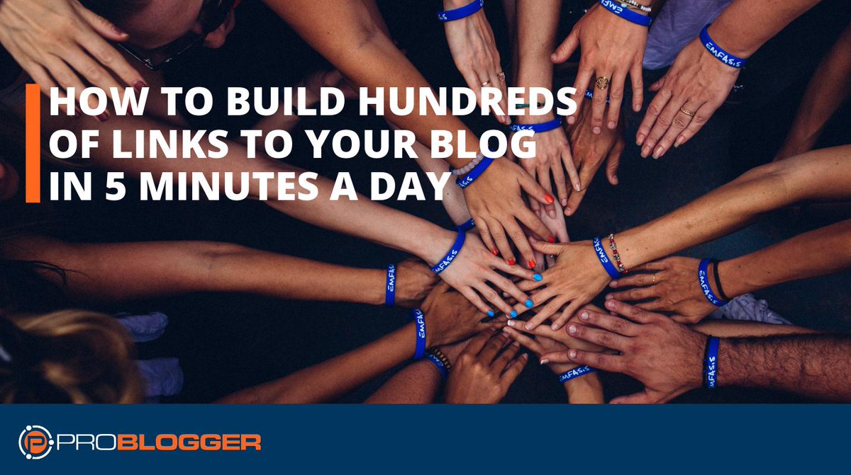 DonRoberts's tweet image. How to Build Hundreds of Links to Your Blog in 5 Minutes a Day  #problogger feedproxy.google.com/~r/ProbloggerH…