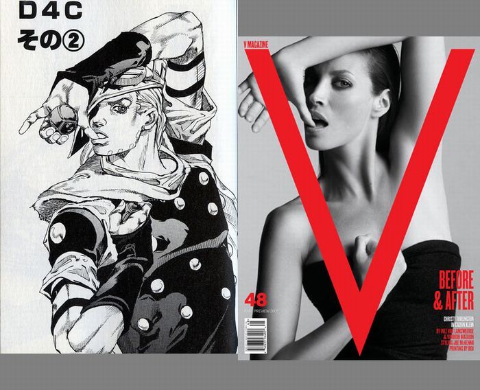 Hirohiko Araki (JoJo's Bizzare Adventure) loves his Vogue/Fashion