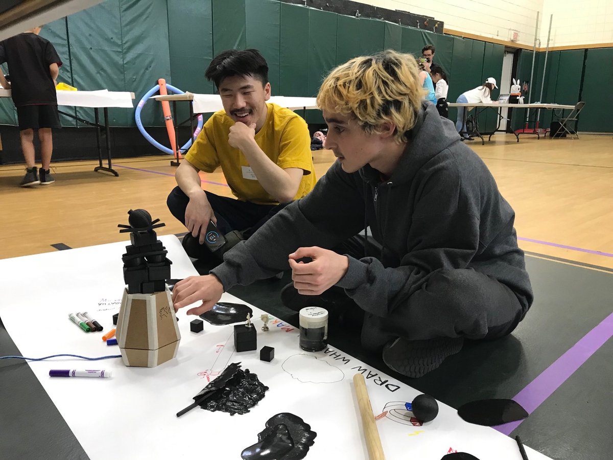 LMSMS's tweet photo. Graduate students from ⁦@risd⁩ try out their inventions on some young users. @lmsms is happy to offer feedback! https://t.co/Hv99RBMSVZ