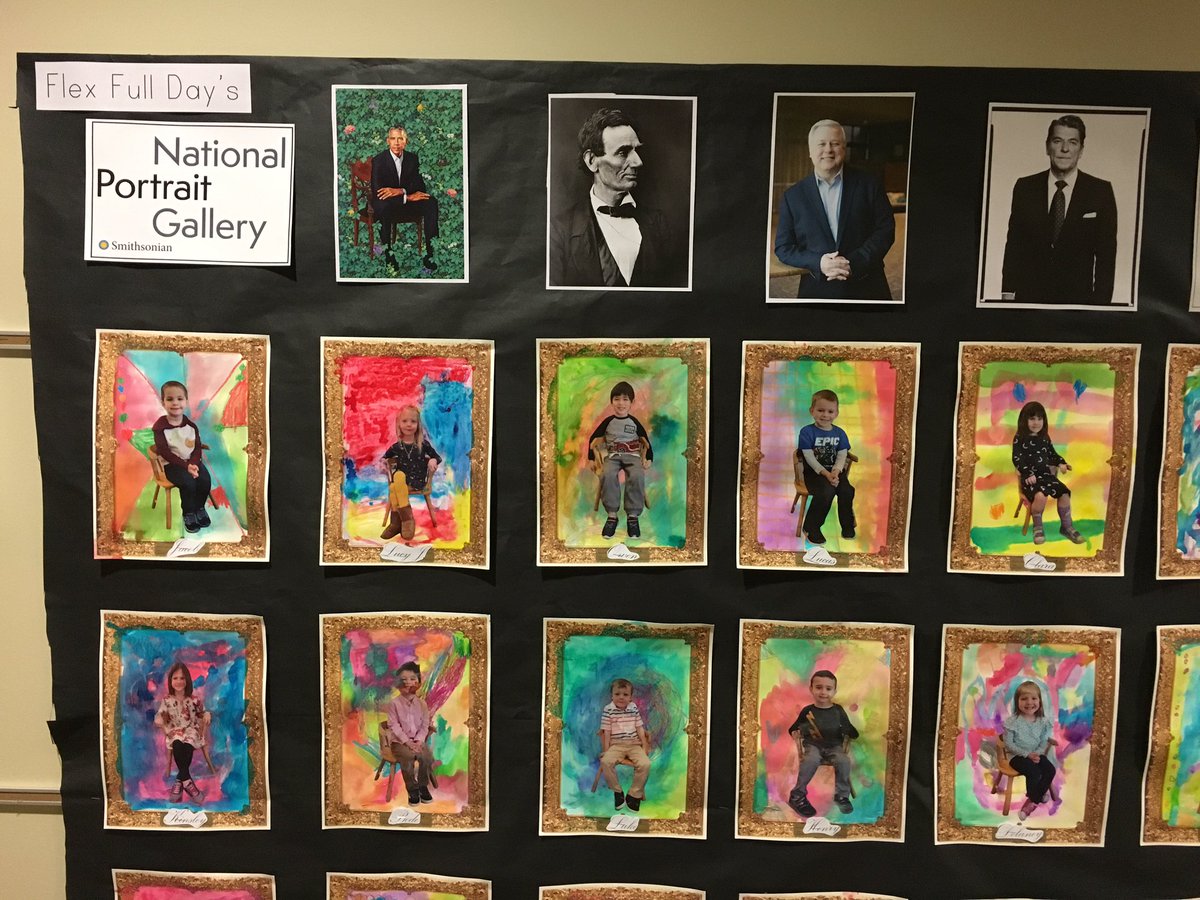 BruceRudi's tweet photo. It couldn’t be better than this today… I made the National Portrait Gallery… there really is one in DC…The preschoolers put me between Lincoln and Reagan.....Wow!!! https://t.co/eAk2epTK9k