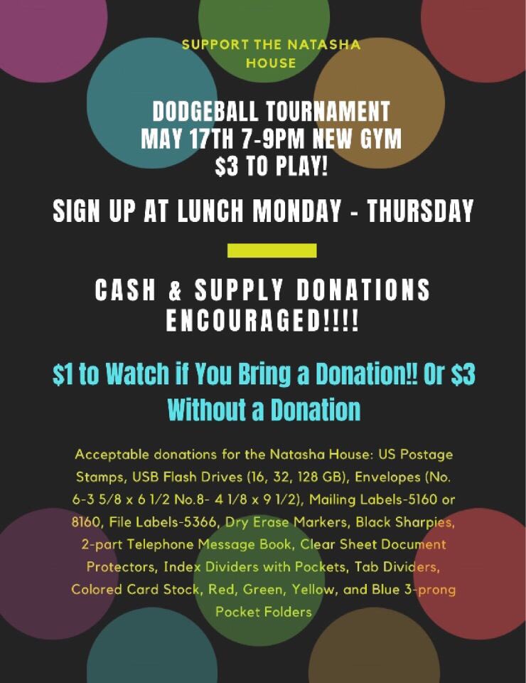 20GHSLeadership's tweet photo. sign up to play on the dodgeball tournament tomorrow or thursday during all lunches ! https://t.co/UBxxJA5o0R
