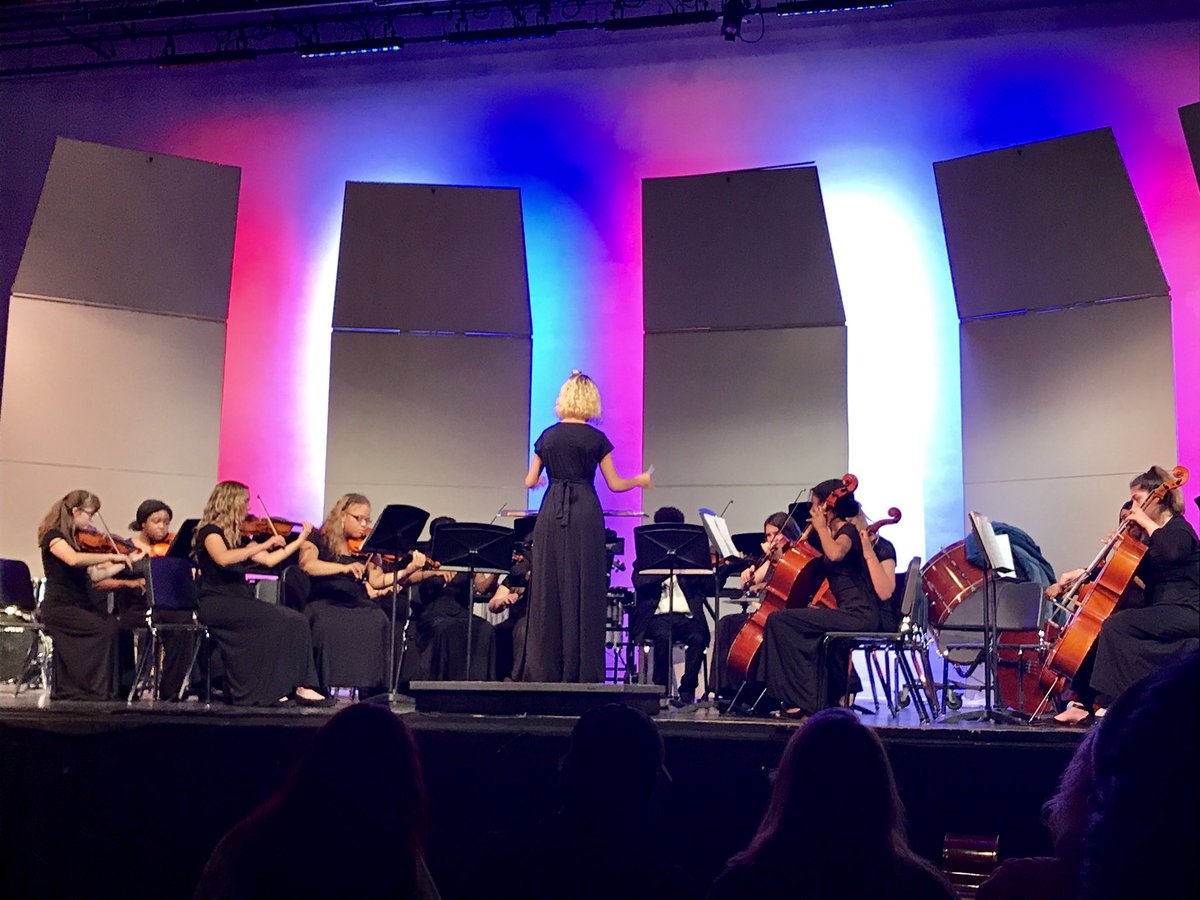 Love seeing all of my former students in their final high school performance!  Huge congratulations to this young lady on the podium!  SRMS’s first music education major from my time at the Run!  Amazing performances all!  So proud!#classof2019 <a href="/Stembucmusic/">Stemmers Run Music</a> @SRMS_Principal