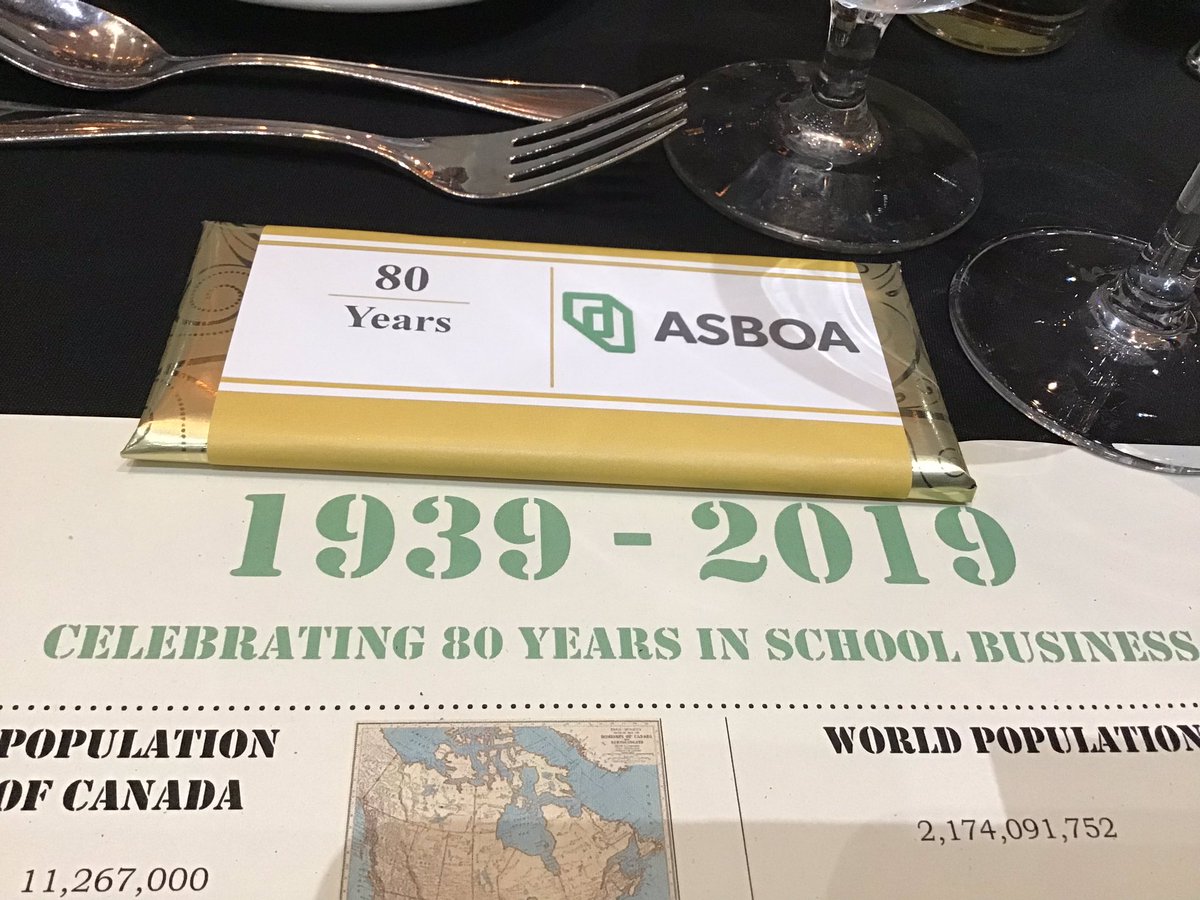 AllisonEPurcell's tweet photo. Celebrating 80 years of School business officials in Alberta.  @asboaexecutive @ASBOA_2  @stiermania Congrats from @ABschoolcouncil https://t.co/MMazvQUNq3