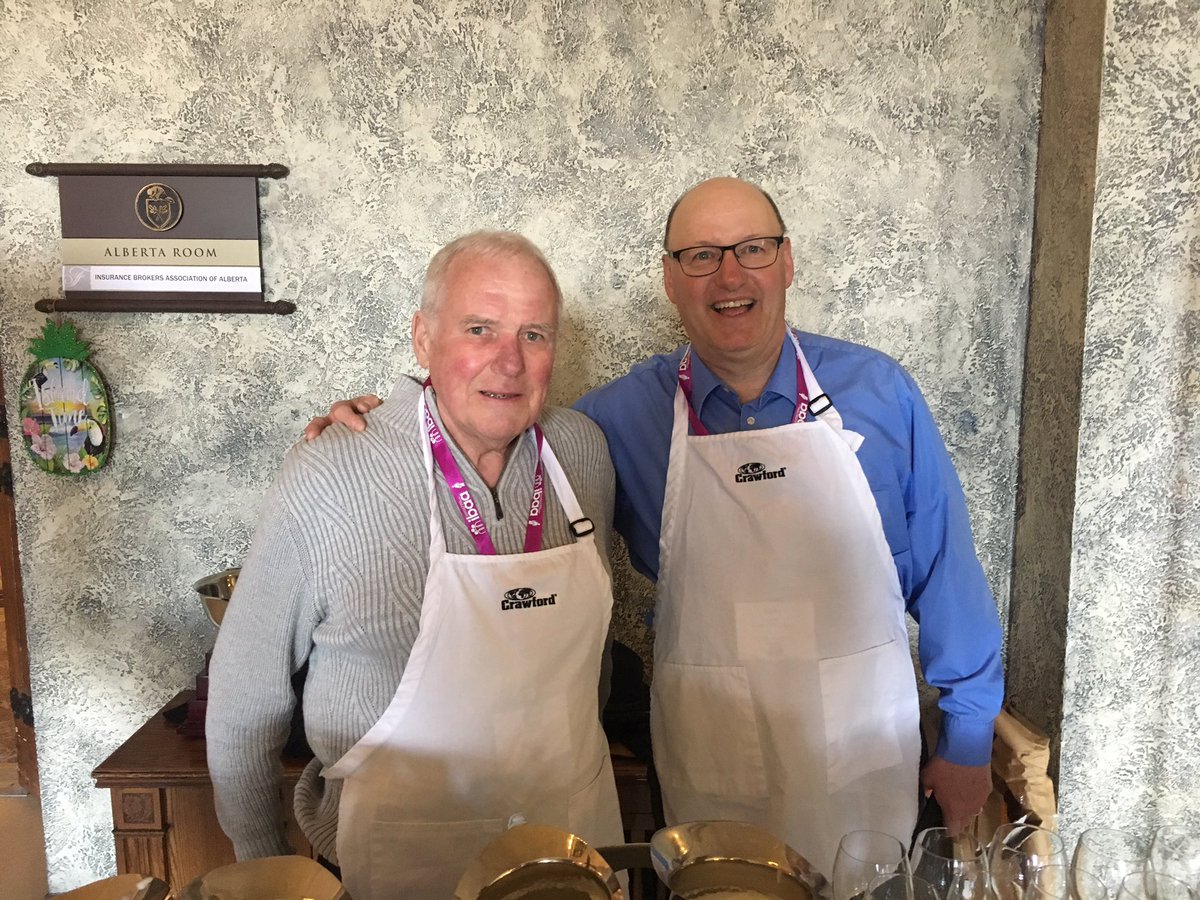 TOGregSmith's tweet photo. The Moosemilk is mixing, Bryce and @kellygjalbert walking the Kitchen staff through the preparations. Stop by and say hello. #IBAA2019 https://t.co/wgFqTeTmLx