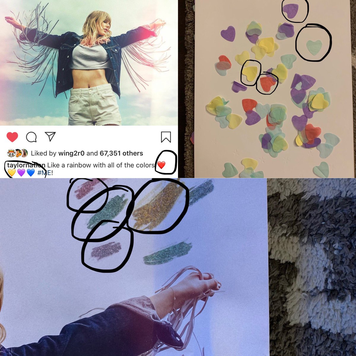 Sunshine103109's tweet photo. I see a COLOR pattern here π
Any ideas on what it means? π€
@taylorswift13 @taylornation13
#TS7 #ts7theories #MEOutNow #OneWeekofME https://t.co/7d29dGqVGw