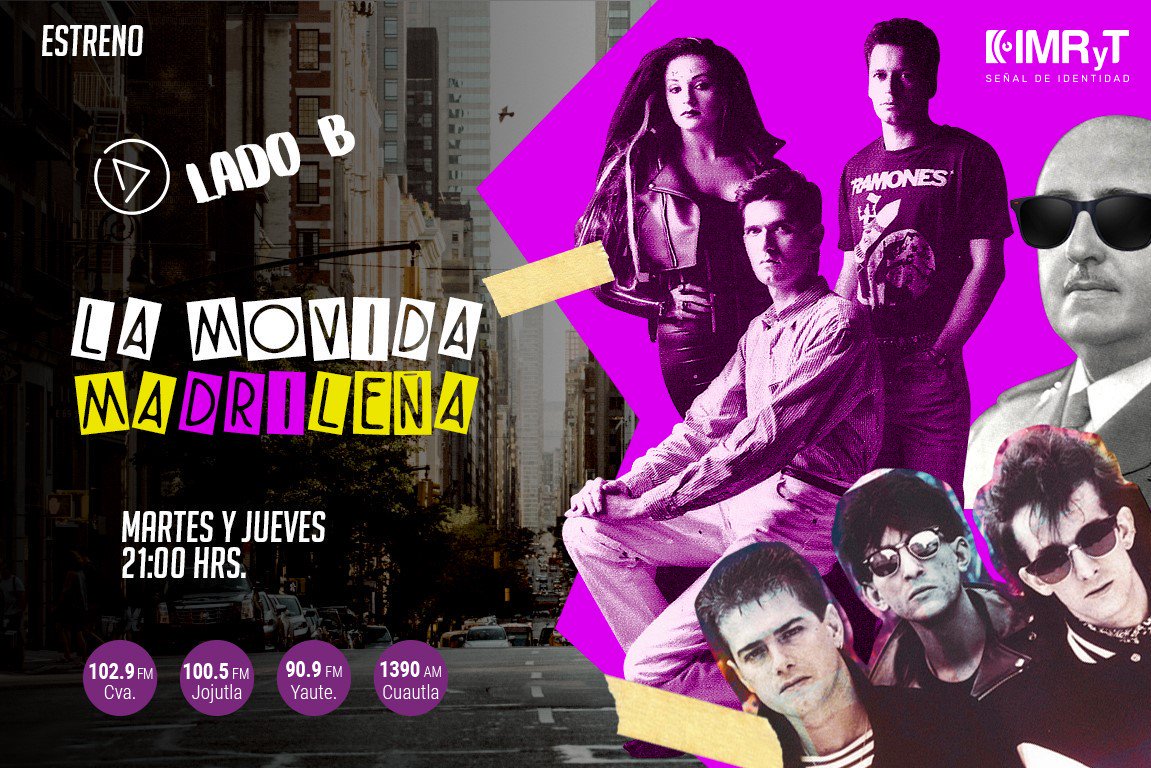 #Estreno🎙| ¿Ya conoces el ''Lado B'' de la música?. Hoy acompañanos para conocer los hechos históricos que han sido contados a través de la música. #Martes y #Jueves 🕘21:00hrs.