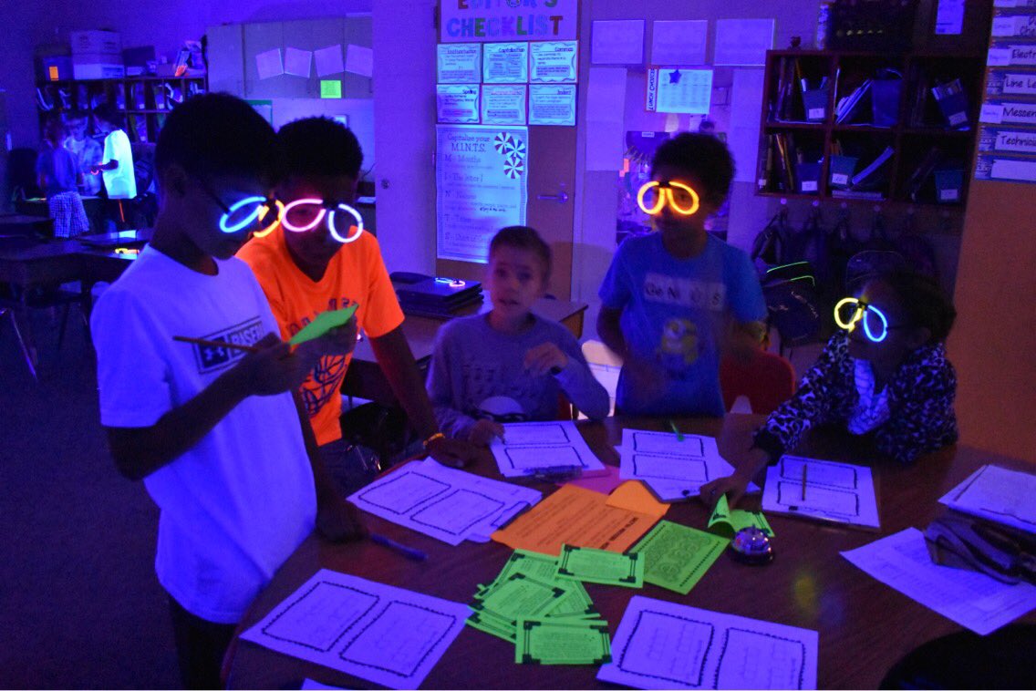 MrsTsThirdHerd's tweet photo. 💜 We had a blast preparing for the big test at the glow games today! State testing can bring it on... we're ready! 💜 #loveSCschools @gcschools #roomtransformation https://t.co/I7paKyqyzX