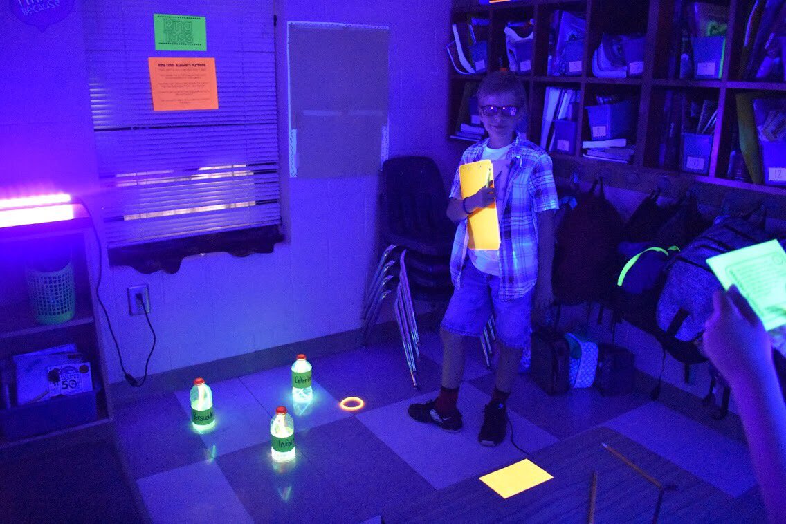 MrsTsThirdHerd's tweet photo. 💜 We had a blast preparing for the big test at the glow games today! State testing can bring it on... we're ready! 💜 #loveSCschools @gcschools #roomtransformation https://t.co/I7paKyqyzX