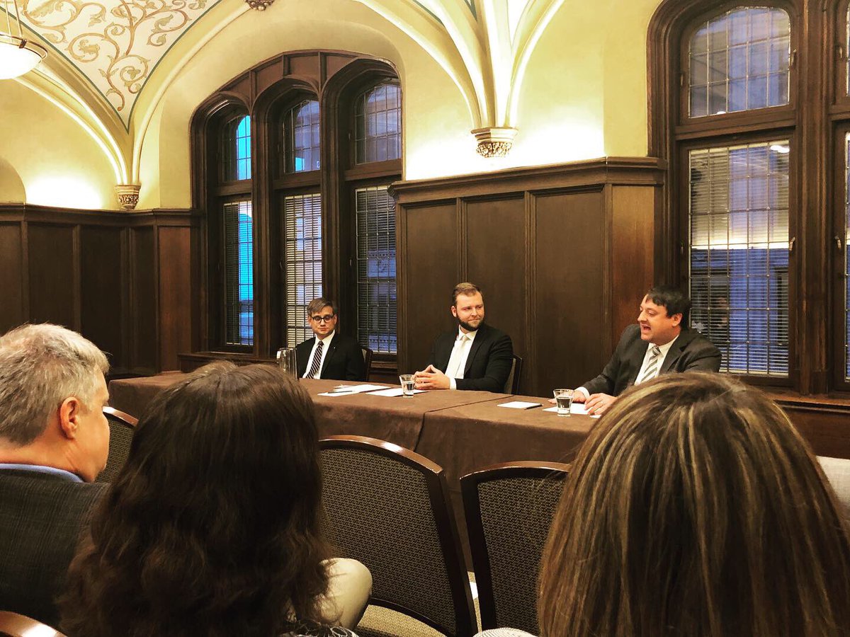 KileenLindgren's tweet photo. Great night in Chicago with Jeff Schwab from @illinoispolicy ‘s Liberty Justice Center and goldwaterinstitute attorney Jacob Huebert discussing important free speech issues in litigation! #americanfreedomnetwork https://t.co/AY6OqWhpZN