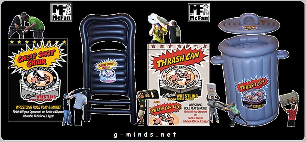 Git_Rowdy's tweet photo. #FinishOff your Opponent / Settle a #Dispute!
https://t.co/PnEPkVNjev … “The ‘Funnest-Fun’ #Stuff”
Git’ #Rowdy! with Cheap Shot Chair, Thrash Can & McFan™
#Wrestling #UFC #BELLATOR - #PPV Party Favors & More
#WWE #AEW #NWA #NJPW #ROH #TNA #ManCave #PoolToys #SDLive #UniqueGifts https://t.co/k9bekzANhi