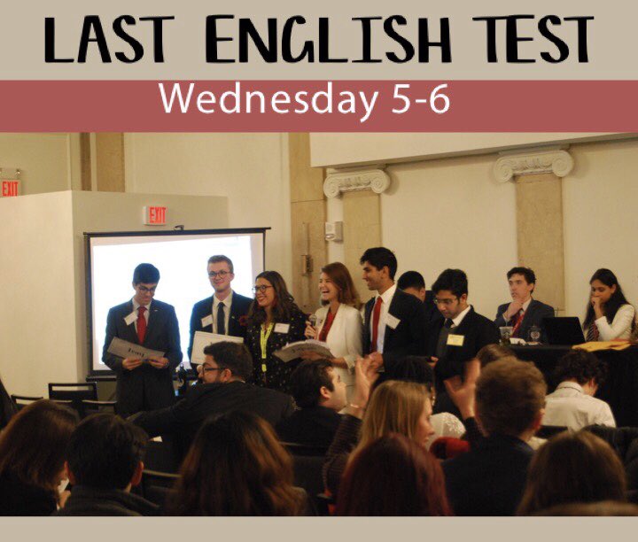 USBHNMUN's tweet image. Tomorrow last English test! EGE 5-6
