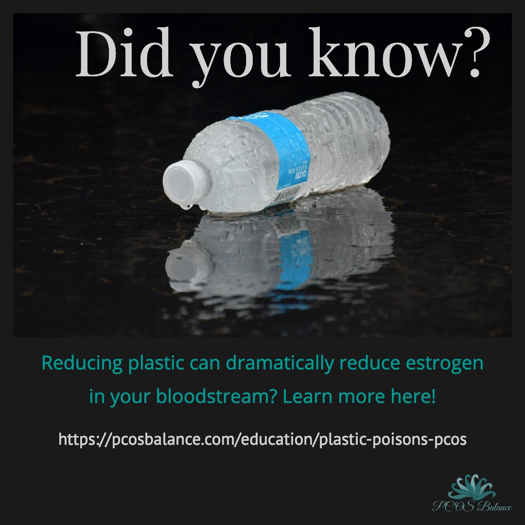 Women with PCOS have a significant increase of BPA in their bloodstreams, so reducing plastics can help reduce our PCOS symptoms. #knowledgeispower