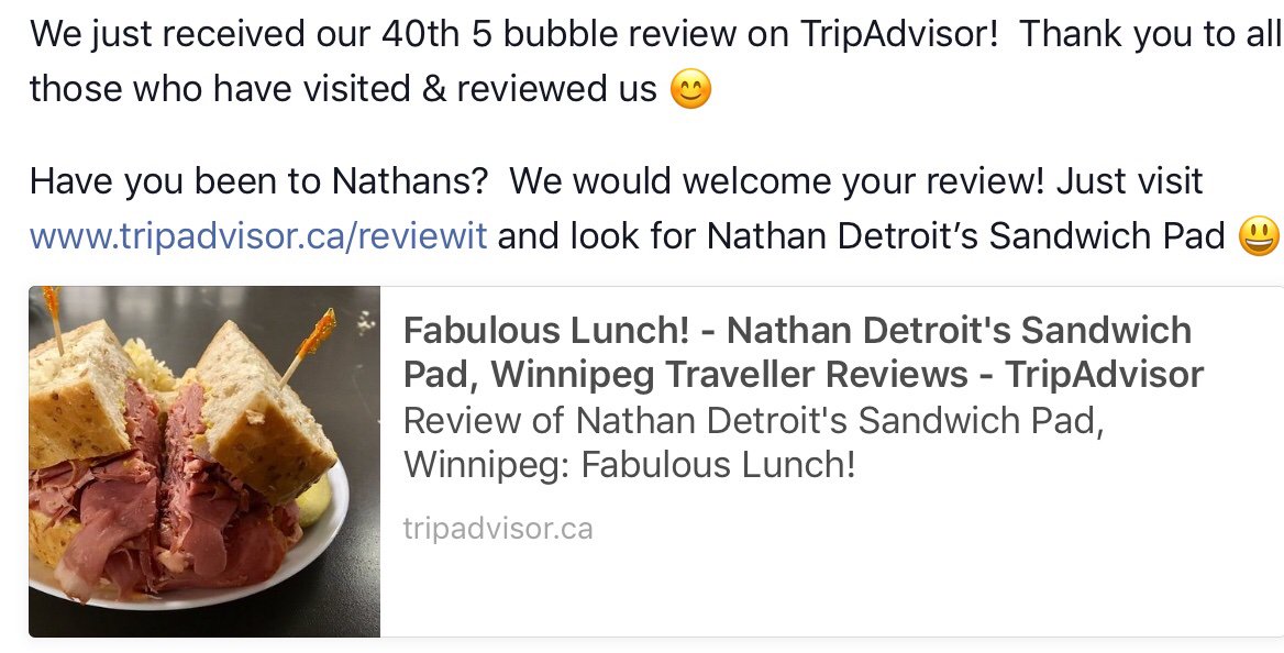 Check out our latest great review on <a href="/TripAdvisor/">Tripadvisor</a> tripadvisor.ca/ShowUserReview… #TripAdvisorReviews