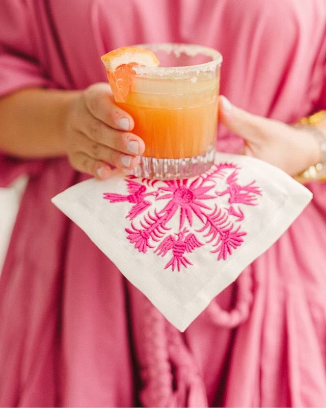 COLORbyK's tweet photo. {is it happy hour yet?}🍹 #cincodemayo might be over, but summer + a margarita go hand in hand 🍊and y’all, @kimseybert has some of the prettiest embroidered cocktail napkins around! A sure way to upgrade your libations to 💯https://t.co/B4VlR6gnqE #like… https://t.co/sqOM6jvSzg https://t.co/QjPkIZqOiB