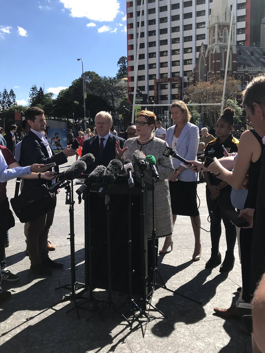 CassLawry's tweet photo. With @MarisePayne @SmartState1 this morning for the great news the @PNGOrchids will be supported by the Aus Govt through @dfat to play in Pac Test &amp; RLWC9s this year! Another positive step for Women’s RL @NRL @NRLPNG @WRugbyLeague https://t.co/Z0o735ZUl7