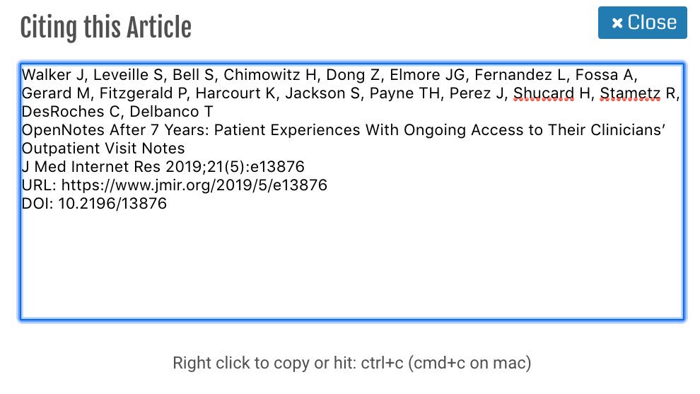 🚩NEW #OpenNotes Research🚩
A new study of more than 20,000 adult patients finds that reading office visit notes offers considerable benefits for patients, PARTICULARLY those from underserved populations.

FULL article from <a href="/jmirpub/">JMIR Publications</a>: jmir.org/2019/5/e13876/ 
#openaccess #sdoh