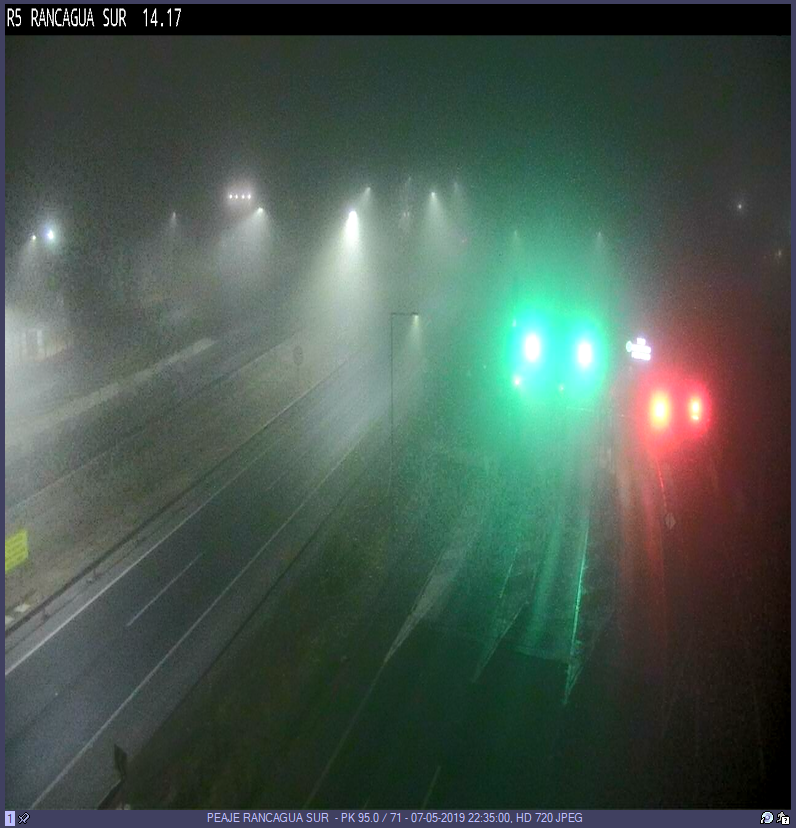 rutadelmaipo's tweet photo. ⚠️NIEBLA: Entre Bypass de Rancagua y Rosario #Ruta5Sur, Modere su velocidad, VISIBILIDAD REDUCIDA. @radiocarab @biobio @Red_OHiggins @adnradiochile @reddeemergencia @adnradiochile @COPSACHILE @elrancaguino @Cooperativa @elrancahuaso https://t.co/KTe8IM1AIr