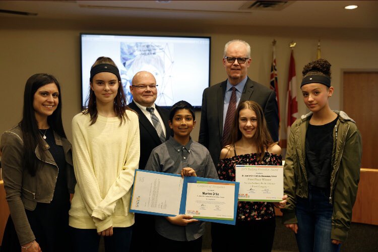 MrsBozzelli's tweet photo. Congratulations to our students recognized tonight as the winners of the Poster Category for the 2018-2019 HCDSB Bullying Prevention Contest! ❤️ #HCbethesolution #HCDSBbelonging @sjoa5 @HCDSB https://t.co/xGjqAJRRAc