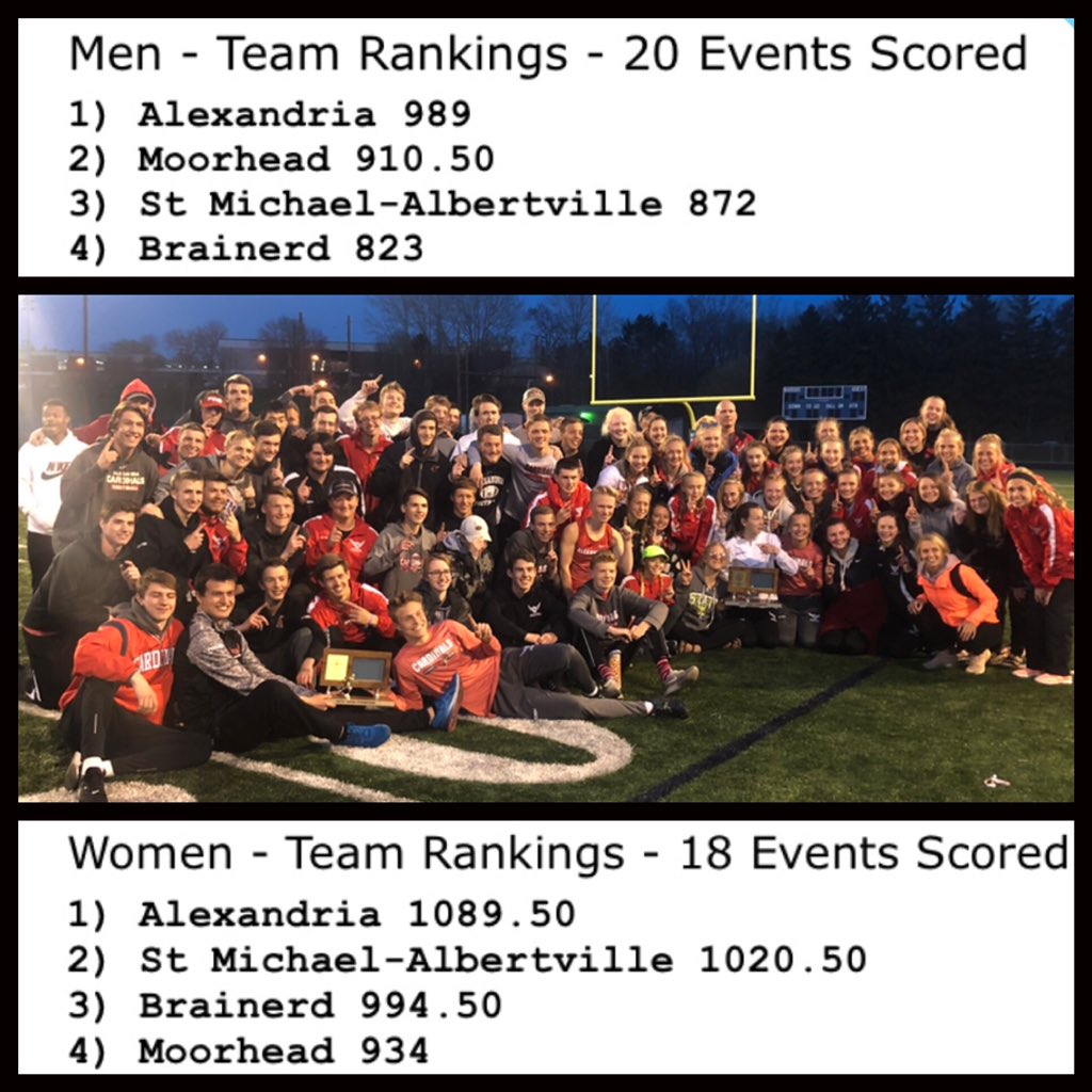 Alex Boys AND Girls Track &amp; Field teams are True Team Section Champions!! Onward to state!! First time in over 20 years both teams have gone! <a href="/echo_sports/">Echo sanford Sports</a> <a href="/aahsactivities/">AAHS Activities</a> @AAHSeveryday