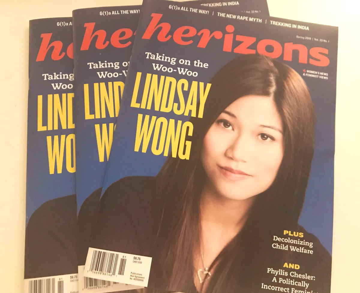 Oh wow, my interview last year with my friend @lindsaymwong is cover of @Herizons_Mag! So proud of her for writing a smash hit memoir that has changed the conversation around mental illness. Story here: herizons.ca/node/722