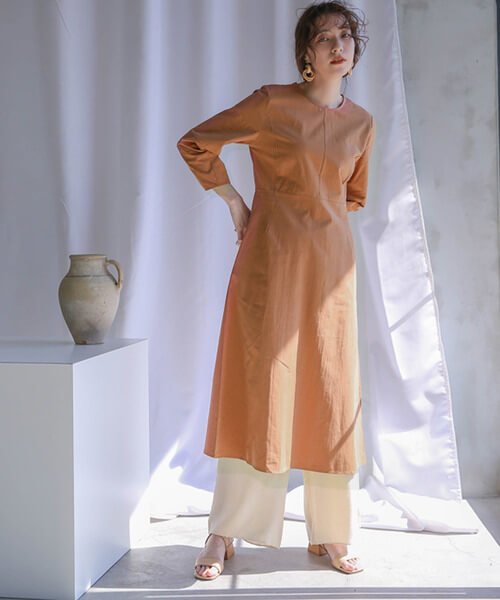 オレンジワンピース