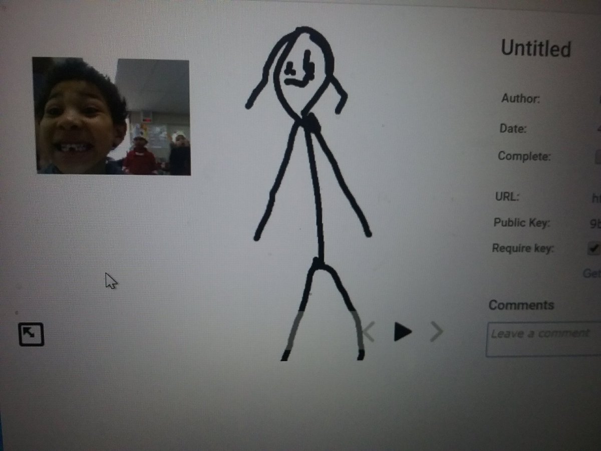 melrules61's tweet image. This was his first video! Love his smile! That&apos;s a drawing of me! sb.wixie.com/s21759790, #WIXIE, #tech4learning