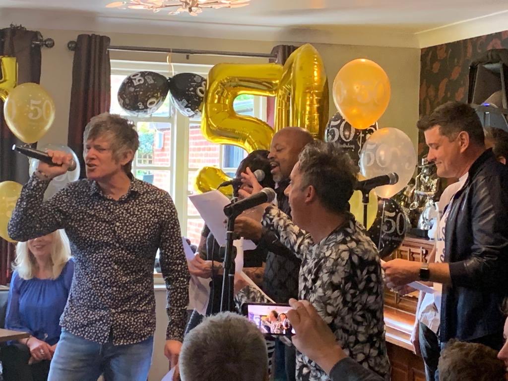 Solarzone3's tweet photo. Huge thanks to the @QueensHeadWing for allowing this magical moment to happen at the weekend. We truly appreciate all the effort that went in to bring the band back together after 30 years! Watch this space....this is just the beginning! #solarzone #electronicpop #farzis50th https://t.co/yn0f1rC0aW