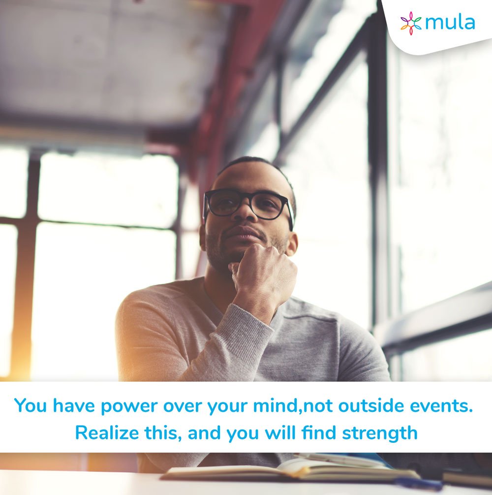 TinggAfrica's tweet photo. You have power over your mind, not outside events. Realize this, and you will find strength -Marcus Aurelius
#wellnesswednesday #mulapay #mindfulness #mentalstrength #motivation #MotivationalQuotes https://t.co/KBdZ3oZ3Qn