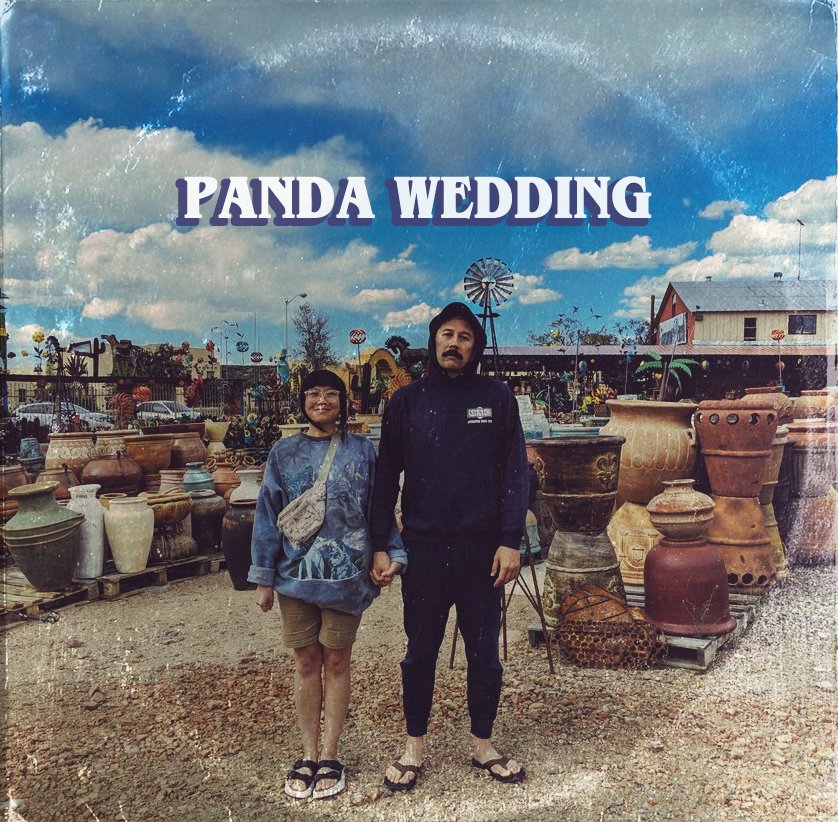 justin_golight's tweet photo. @ekc that's totally an old album cover #pandawedding https://t.co/fb0f1tJDDs